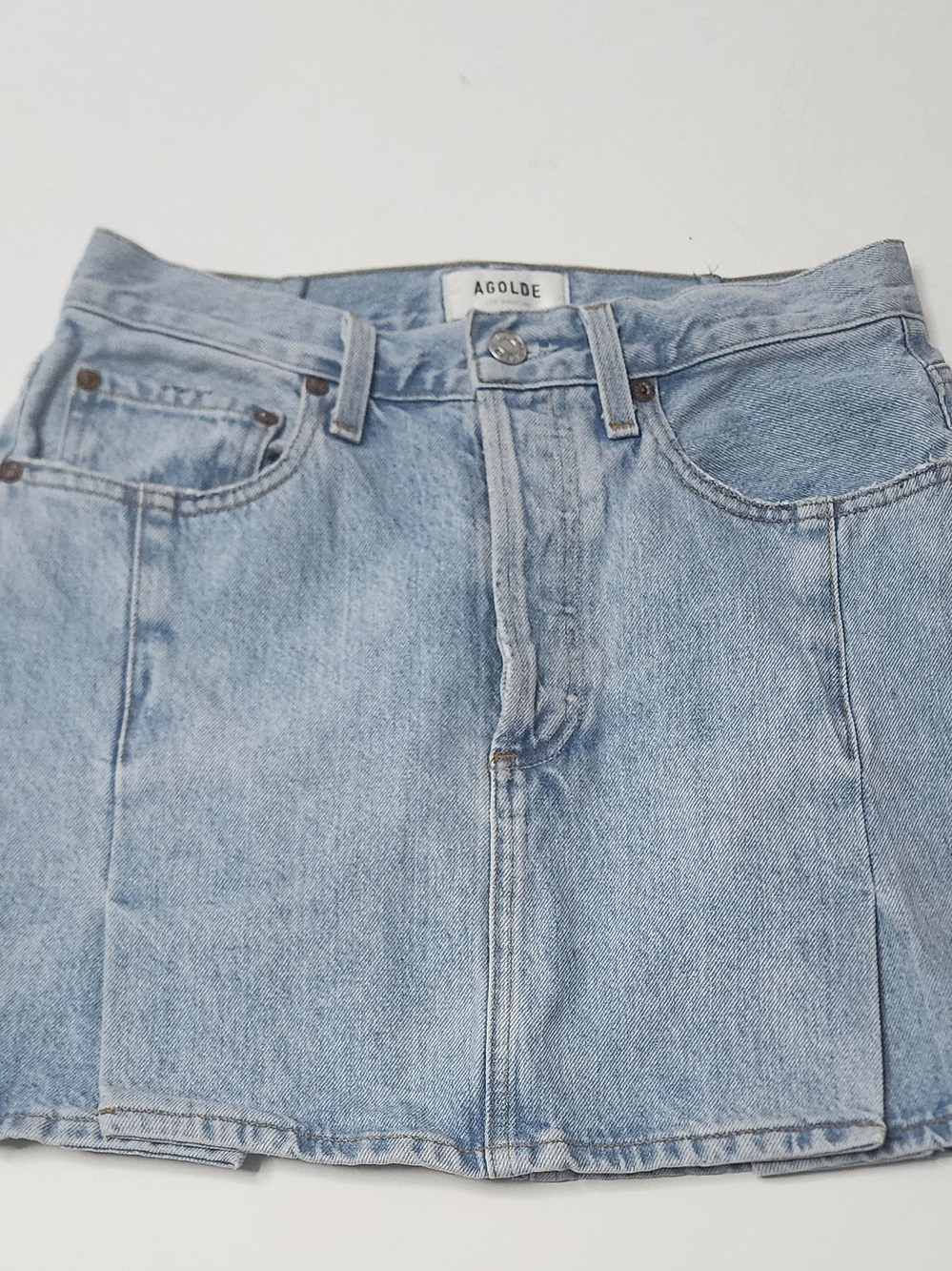 AGOLDE Light Blue Denim Skirt Sz 26